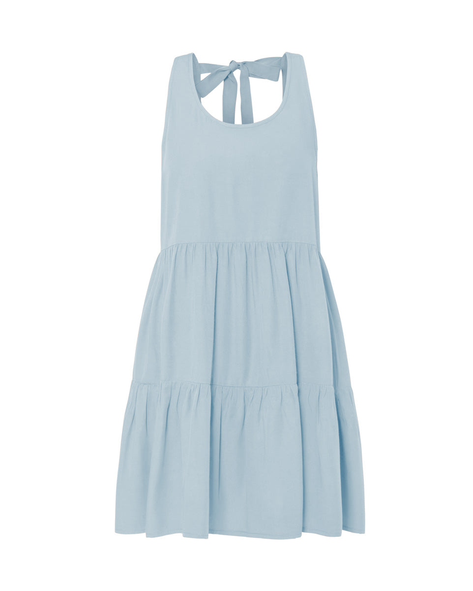 Clio Bamboo Poplin Tie Back Mini Dress - AMARIS