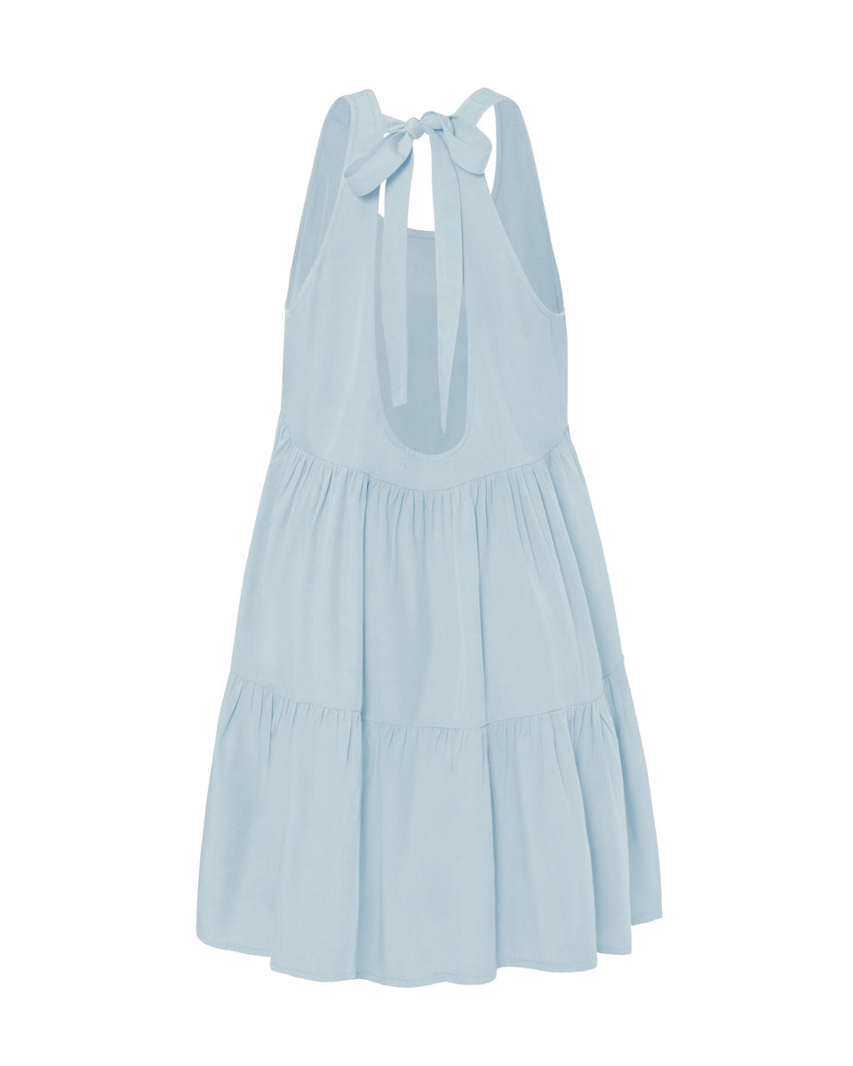Clio Bamboo Poplin Tie Back Mini Dress - AMARIS