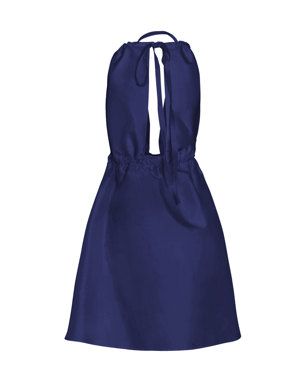 Pheme Halter Silk Mini Dress - AMARIS