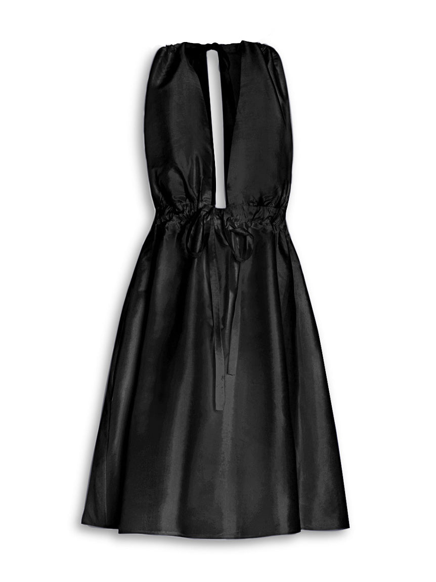 فستان حرير تايلاندي من Pheme - أسود