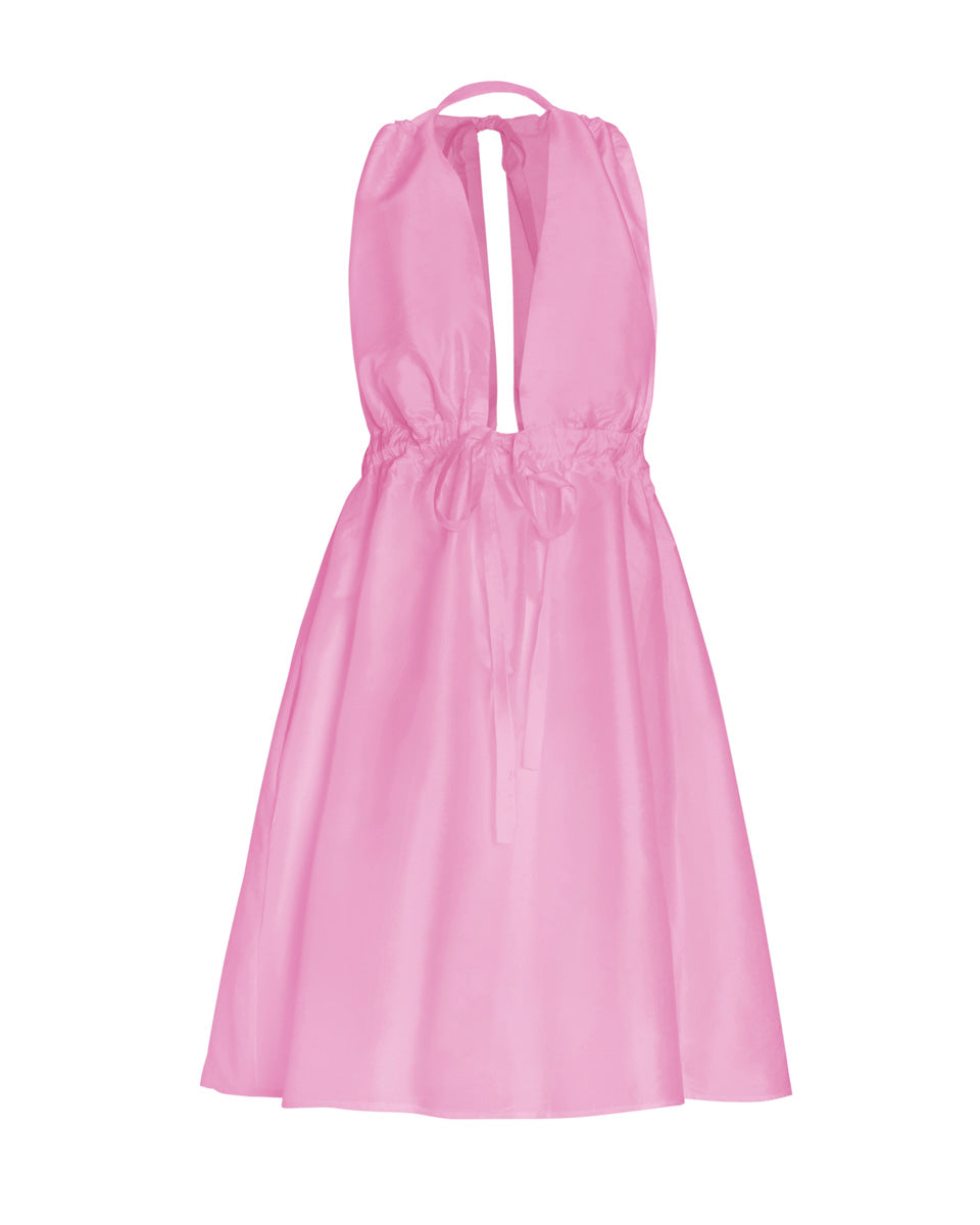 Pheme Halter Silk Mini Dress - AMARIS
