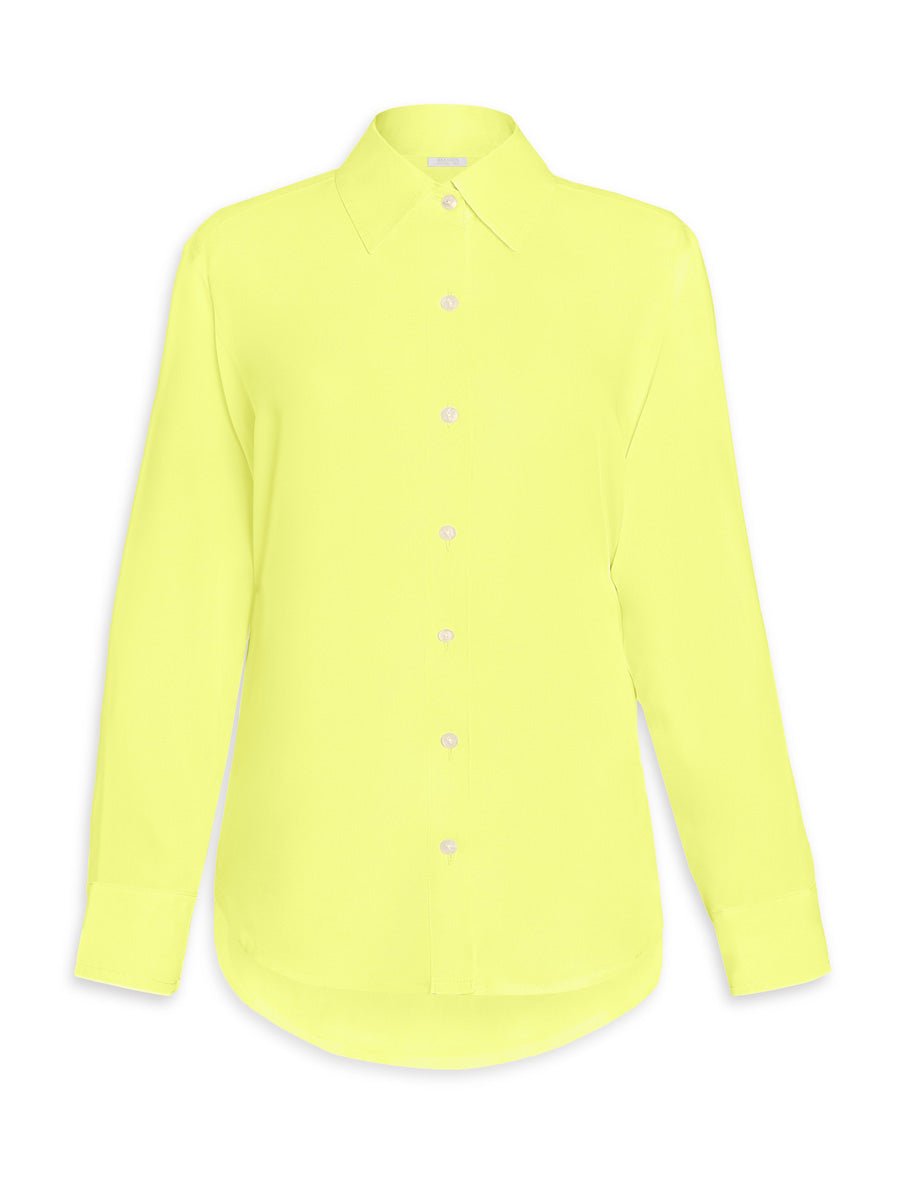 Brizo Boyfriend Twill Button Down Blouse - Bulb - AMARIS