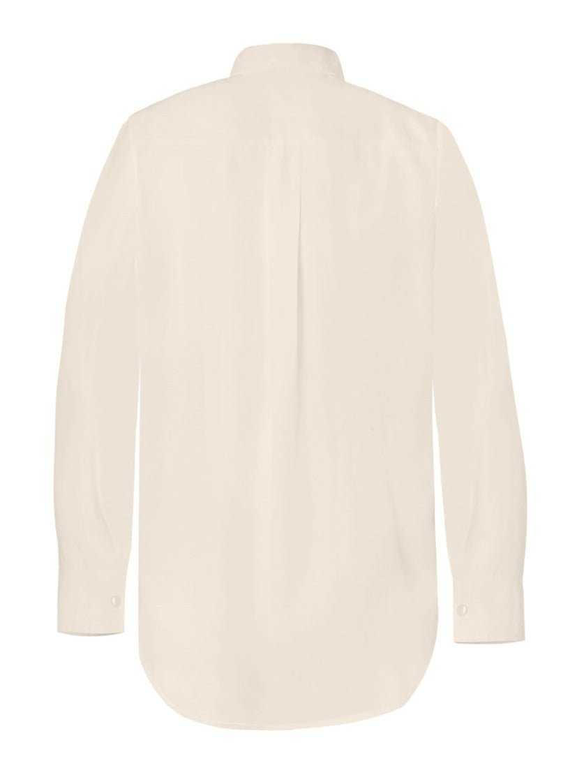 Brizo Twill Button Down Blouse - Almond - AMARIS