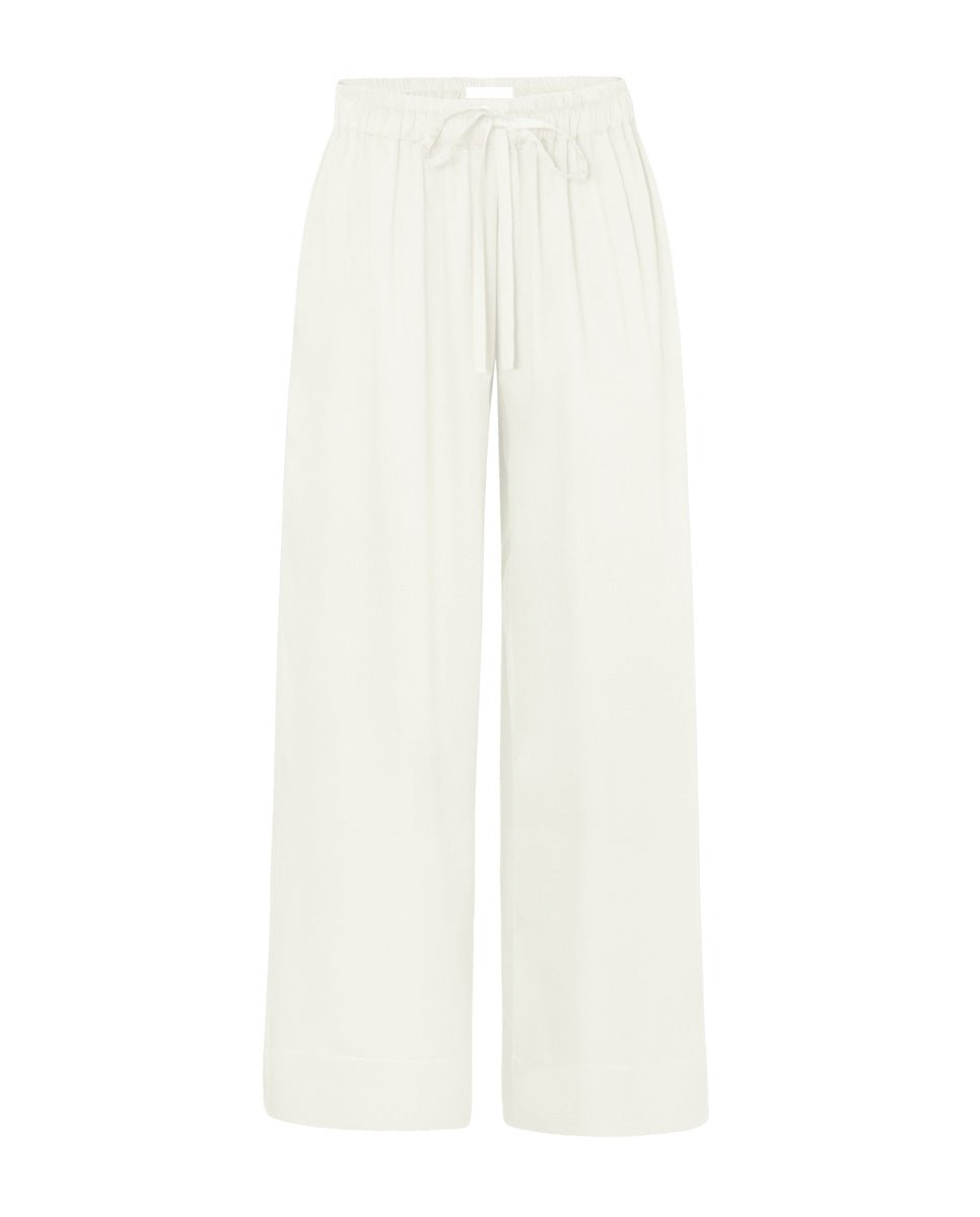 Metis Drawstring Organic Bamboo Satin Lounge Pant - AMARIS