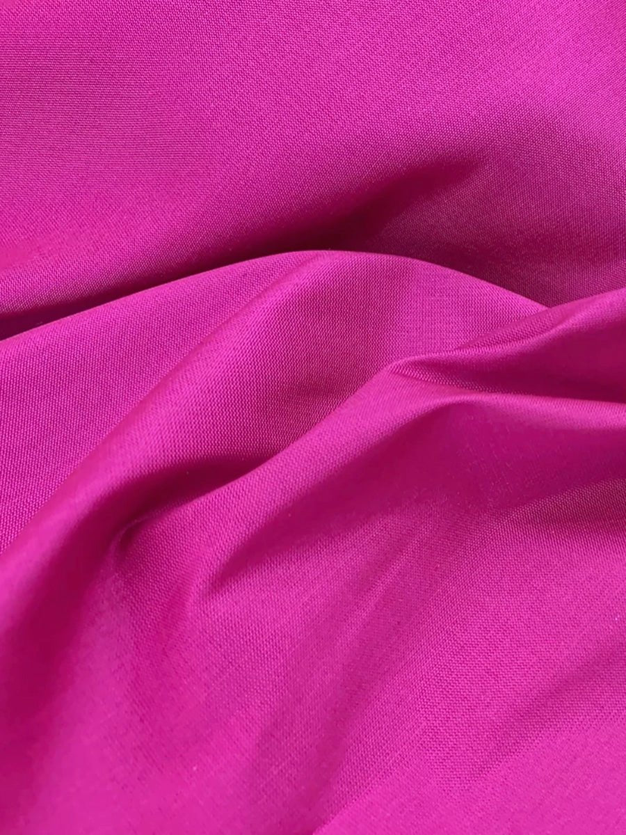 Pheme Open - Back Halter Silk Mini Dress - Hot Pink - AMARIS