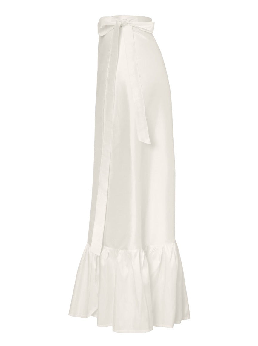 تنورة ملفوفة من الحرير كاليبسو - طبيعية