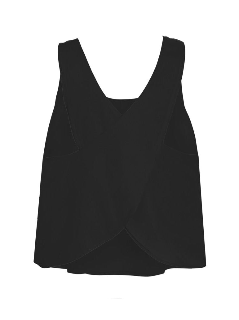 Keres Bamboo Poplin Cross Back Tank - Saffron AMARIS